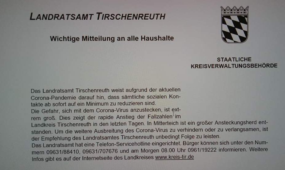 Corona info LKR Tirschenreuth